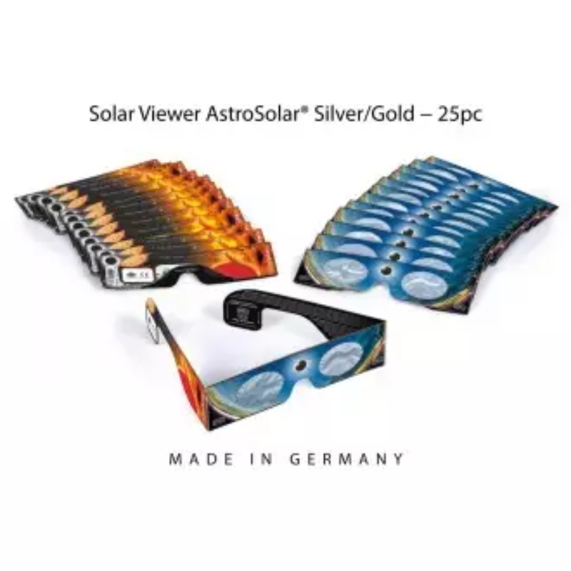 Pack de 25 unidades de gafas para eclipse solar BAADER PLANETARIUM AstroSolar® Silver/Gold 2459296