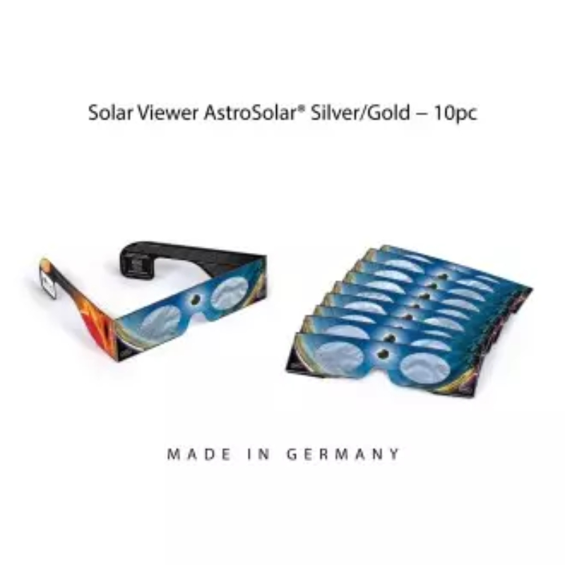 Pack de 10 unidades de gafas para eclipse solar BAADER PLANETARIUM AstroSolar® Silver/Gold 2459295